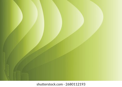 Fondo degradado Abstractas verde con patrón de onda moderno