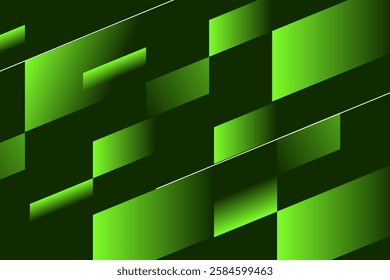 Green abstract gradient background. Vector illustration