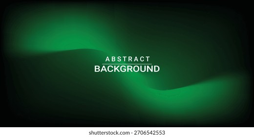 Green Abstract Gradient Wave Background