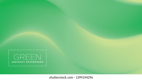 Green abstract gradients waves background. Trendy Art for Cover, Poster, Web, Page, Social, Media, Ad, Greeting, Card