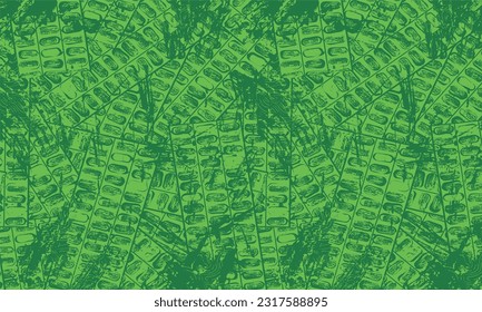 diseño de fondo de patrón de grifo abstracto verde
