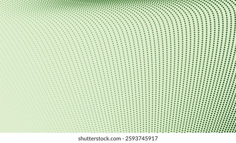 Green abstract with halftone background for backdrop or presentation