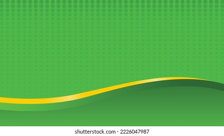 Green abstract halftone template banner with gradient color. Design with liquid shape.
