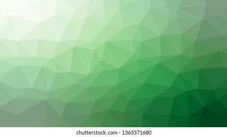 Green Abstract horizontal geometric low poly backgound modern design, vector illustration business template