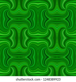 Green abstract hypnotic seamless striped spiral vortex pattern background design - vector graphic with curved rays