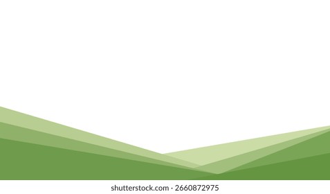 green abstract landscape background design template