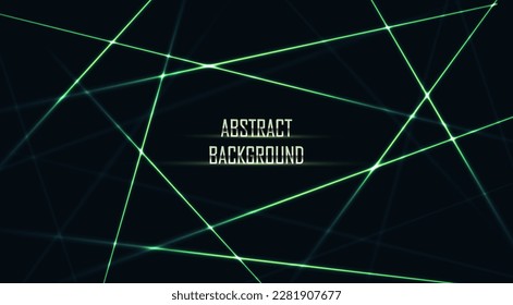 Green abstract lazer futuristic background. vector illustration. Light beam security.