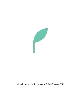 Green Abstract Leaf Vector for Icon and Logo Design