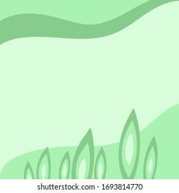 
hojas abstractas verdes sobre fondo verde tu texto