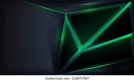  abstracto de luz verde abstracto, fondo de polígono elegante fondo y fondo de marco