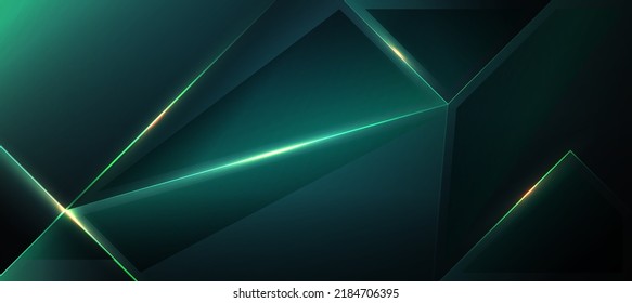 green abstract green light abstract ,background polygon elegant background and frame background - Shutterstock ID 2184706395