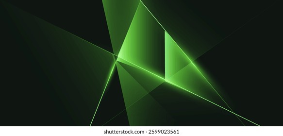 green abstract green light abstract ,background polygon elegant background and frame background