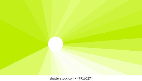 Green abstract light background. Ray vector wallpaper.