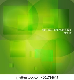 green abstract light background. Vector illustration