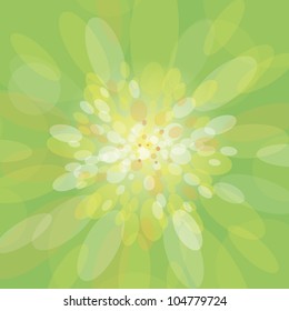 Green abstract light background. Vector illustration