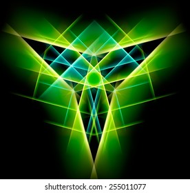 green  abstract light background. Vector illustration 