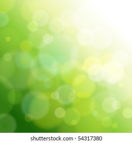 green abstract light background. Vector illustration