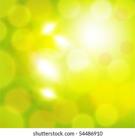 green abstract light background. Vector illustration