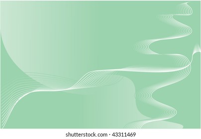 Green abstract line
