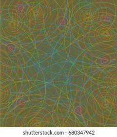 green abstract line background 
