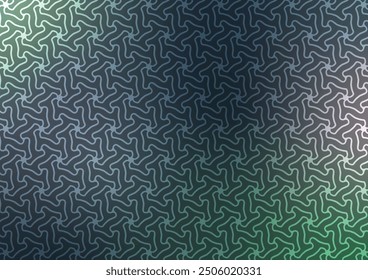 Green abstract line pattern gradient presentation background. vector illustration.