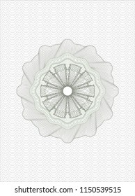 Green abstract linear rosette