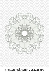 Green abstract linear rosette