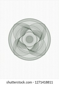 Green abstract linear rosette