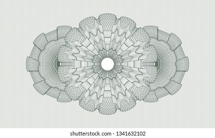 Green abstract linear rosette