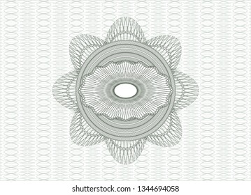 Green abstract linear rosette