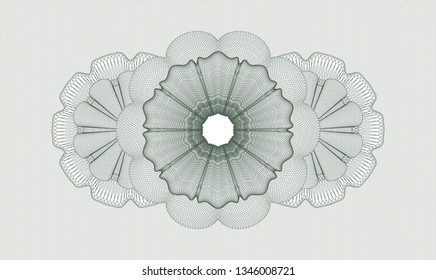 Green abstract linear rosette