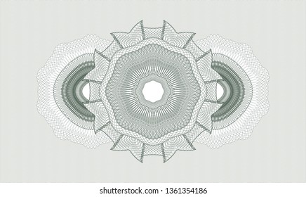 Green abstract linear rosette