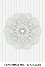 Green abstract linear rosette