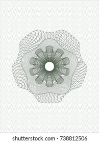 Green abstract linear rosette