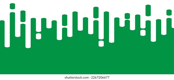 Green abstract lines on white background. Trendy abstract lines transition background for backdrop, cover, wallpaper and banner. Rounded lines halftone for brochure, layout and flyer. Creative vector