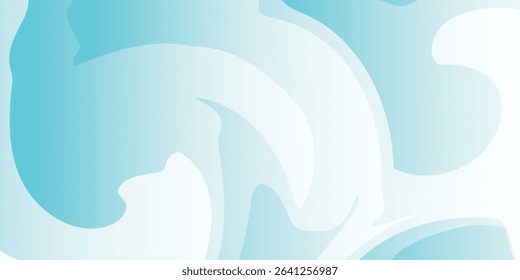 green abstract lines wave art for banner. green design art