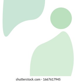 Grüne abstrakte flüssige Vektorillustration