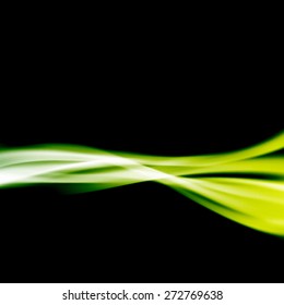 Green abstract modern swoosh line background web dynamic layout. Vector illustration