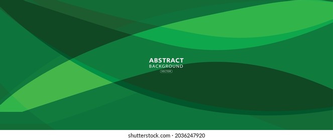 Green Abstract Modern Wave Background