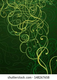 Green Abstract Ornament Background