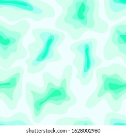 Green abstract papercut texture. Seamless pattern. Vector graphics.