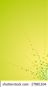 Green Abstract particle Background