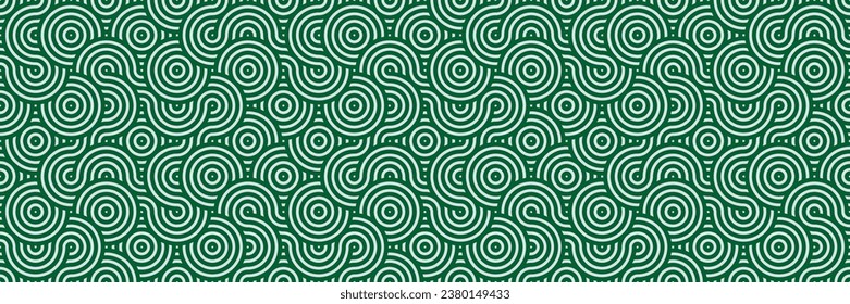 Green Abstract Pattern Background. Spiral Swirls and Geometric Texture for Modern wallpaper and Visual Design.