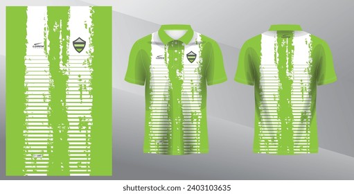 green abstract polo jersey mockup for sport uniform