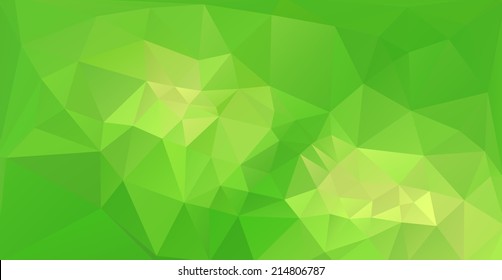 green abstract polygon background