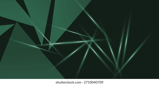 Vector de fondo elegante del polígono abstracto verde, Anuncio de la tecnología, ilustración de fondo moderna EPS 10
