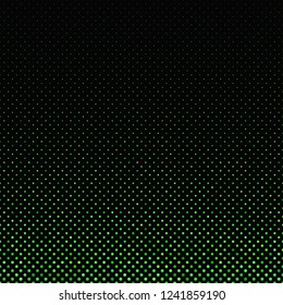 Green abstract repeating dot pattern - vector snowfall background design from dots