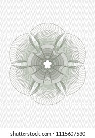  Green abstract rosette