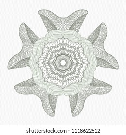Green abstract rosette