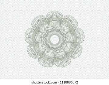 Green abstract rosette